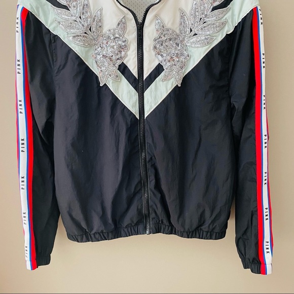 PINK Victoria's Secret Windbreaker Jacket Sz XS - Picture 3 of 11